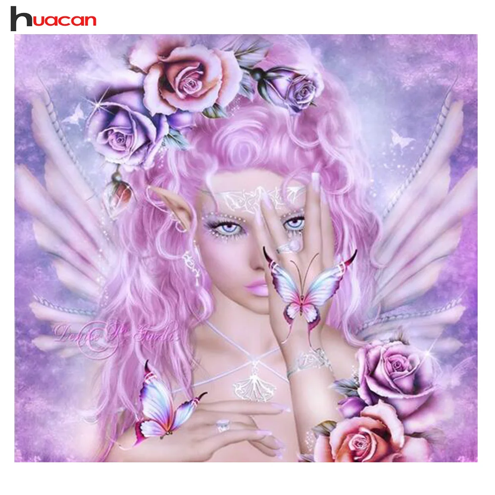 

HUACAN Goddess Needlework 5D Diy Diamond Painting for Lucky Home Full Square Crystal Drill Sets Wall Sticker Arts