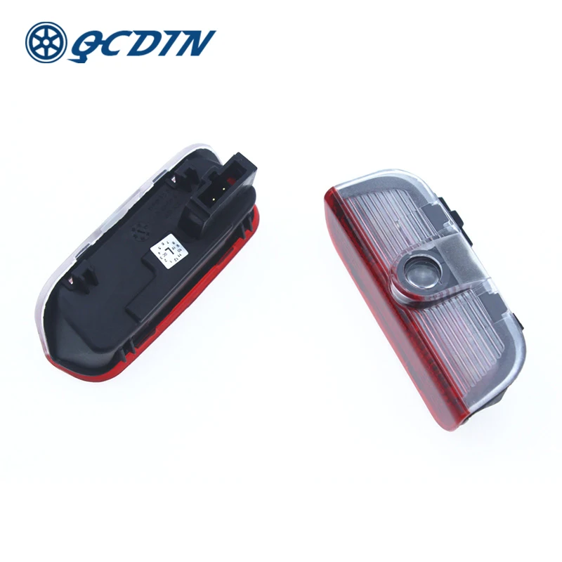 Tanie QCDIN dla Volkswagen światło powitalne do samochodu Logo drzwi dzięki uprzejmości lampy lampa projektorowa dla Golf Passat CC Scirocco Beetle Bora