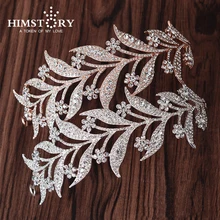 Rose Gold Plated CLEAR RHIESTONE CRYSTAL LEAVES DESIGNS HAIR TIARA CROWN BRIDAL WEDDING PARTY HAIR ACCESSORY