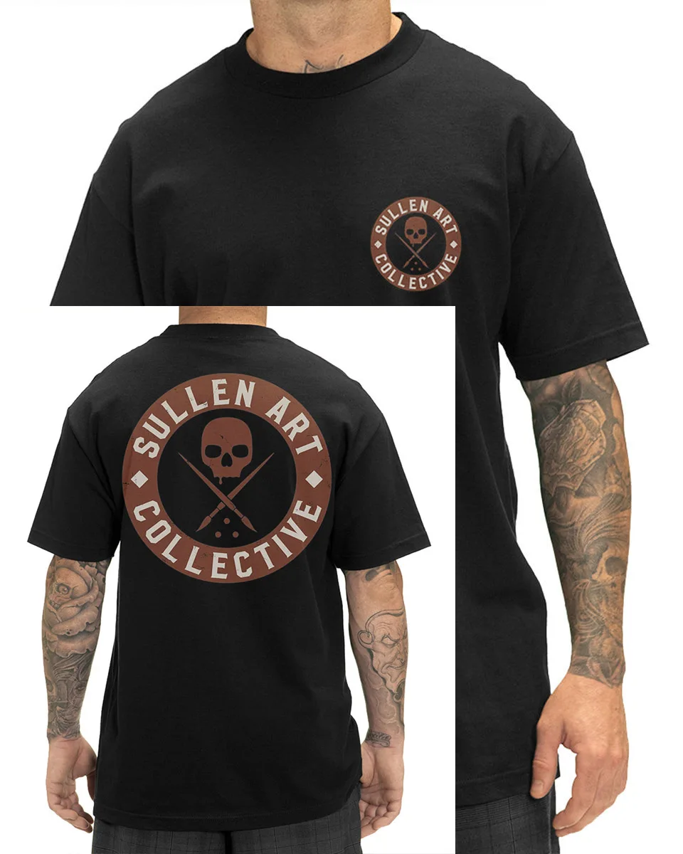 Sullen Badge Of Honor Bricks Mens T Shirt Black Skull Tattoo Tee BOH ...