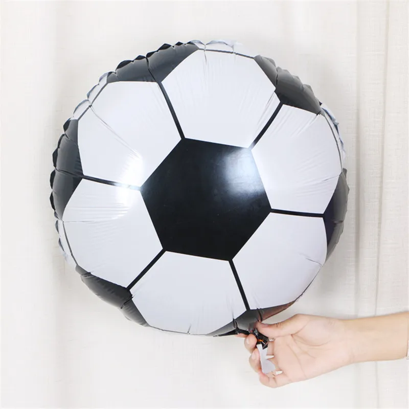 

5pcs 10/18inch Football/Soccer Foil Balloon Blue/Red/Black Ballons Globos for DIY Birthday Party Christmas Decoration Kid Toys