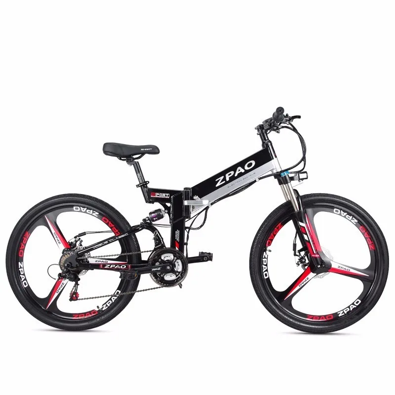 Discount New Arrival Promotional 48v 350w E-bike 3*7 Speed Gears Mtb Bicycle Lcd Displayer Disc Brake Cheap Foldable Electric Bike 0