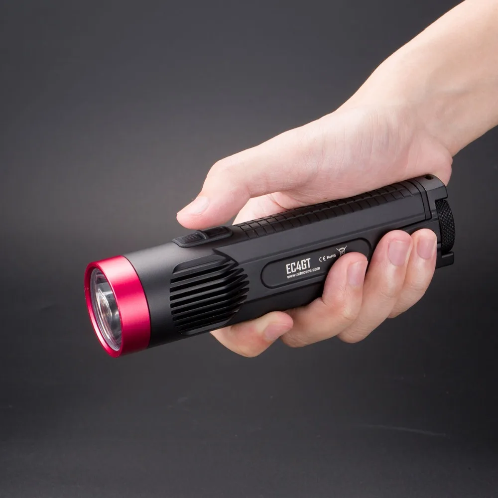 Портативный фонарик NITECORE EC4GT/Red 1000 лм для охоты и рыбалки с аккумулятором 2 шт.|light