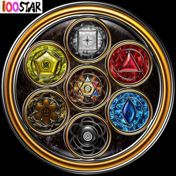 

5d DIY Diamond Painting 7 chakra constellation the grand mandala Full Diamond Cross Stitch Mosaic Embroidery home Decor GS2020