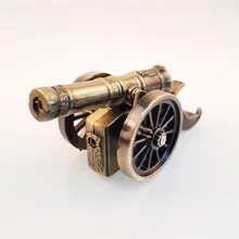 Игрушечная модель Античная бронзовая пушка надувная Зажигалка Ветрозащитная открытая турбина газовые зажигалки без газа