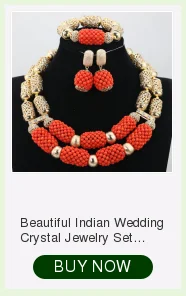 Красные коралловые ювелирные наборы для женщин, фантастический красный и золотой нигерийский Свадебный подарок, коралловые бусы, ожерелье, ювелирный набор для невест GA513