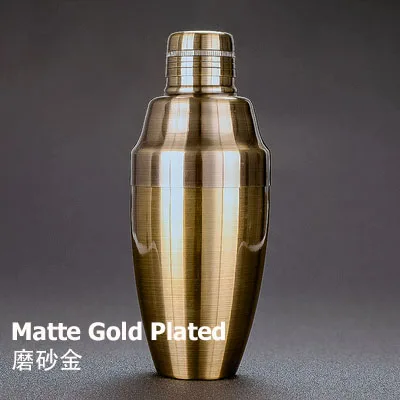 Японский стиль 500cc шейкер для коктейлей - Цвет: Matte Gold Plated