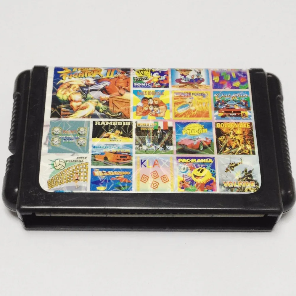 

Sega MD 18 in 1 game card 16 bit Sega MD game Cartridge Megadrive Genesis system 6403 Free shipping