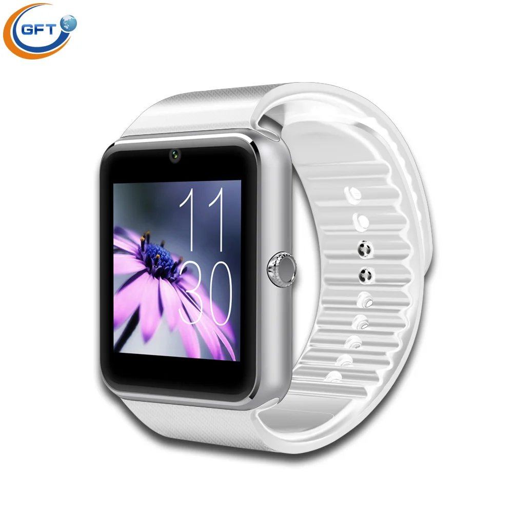 GFT Smart Watch GT08 Clock Sync Notifier Support Sim Card Bluetooth Connectivity for Apple iphone Android