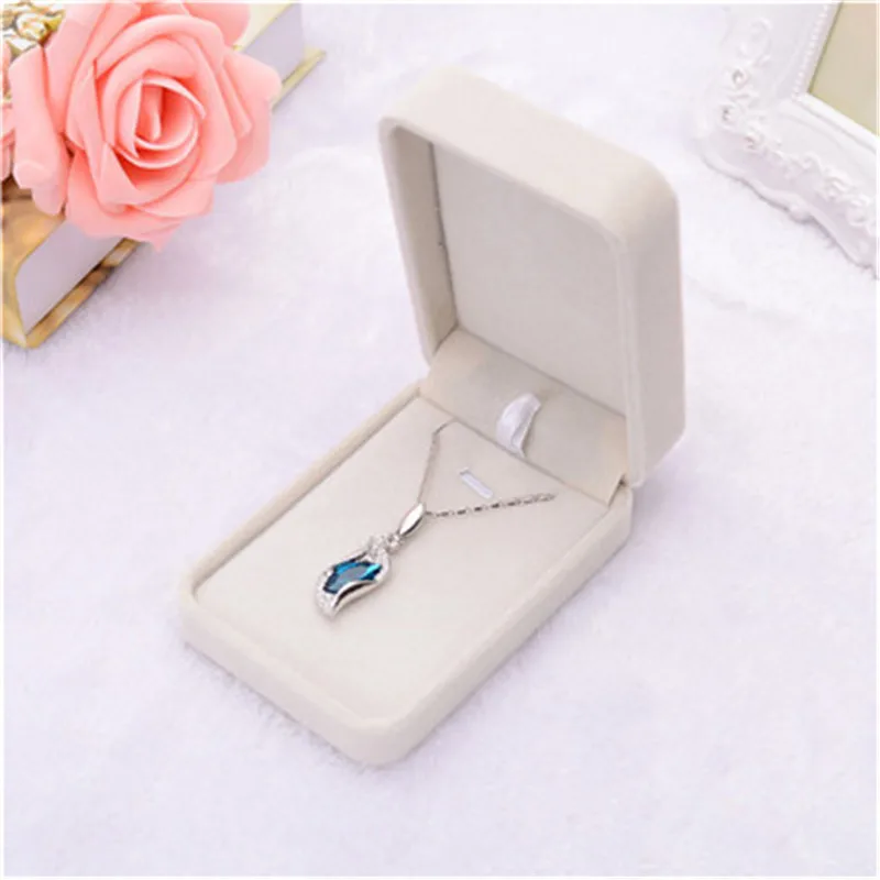 

Jewellery Ring Necklace Bracelet Watch Display Storage Box Case New Velvet Presentation Gift Beige Luxury storage supplies 2017