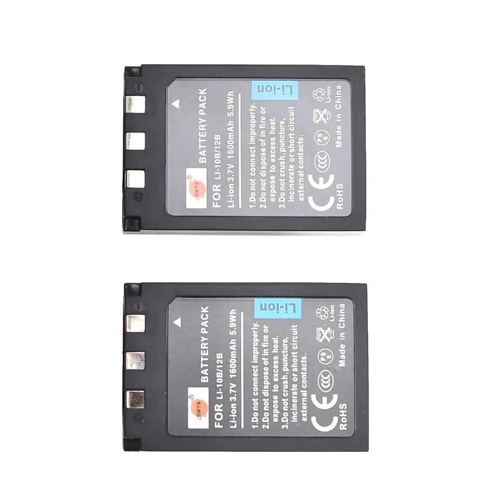 

DSTE 2PCS LI-10B Rechargeable Battery for Olympus C-60ZOOM C-7000ZOOM C-70ZOOM 300 400 410 Digital Camera