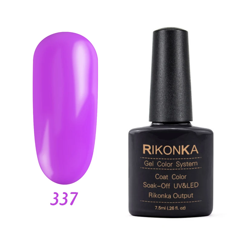 NG-337 RIKONKA UV набор гель-лаков для ногтей замочить от Vernis полуперманентный УФ Гибридный лак для ногтей гель лак краска цвета система - Цвет: NG-337