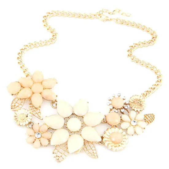

Women Jewelry 2016 New Vintage Jewelry Flower Choker Charm Rhinestone Retro Statement Necklaces & Pendants Gift