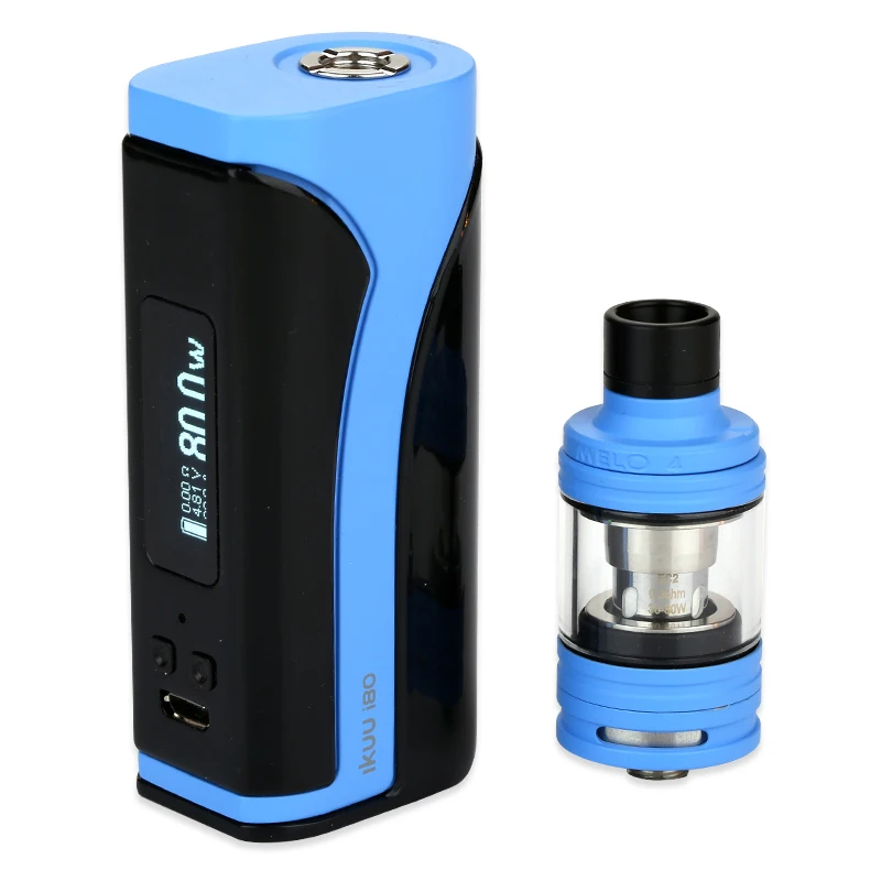 Eleaf iKuu i80 с 2 мл/4,5 мл Melo 4 TC комплект 3000 мАч 80 Вт Eleaf iKuun i80 W/ EC2 серии катушки и большой 0,91 дюймовый экран