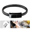 FLOVEME USB Cable Portable Leather Charging Bracelet For iPhone 12 11 X XR 8 Xiaomi Micro USB Type-C Cable USB 2.0 Date Cabo ► Photo 2/6