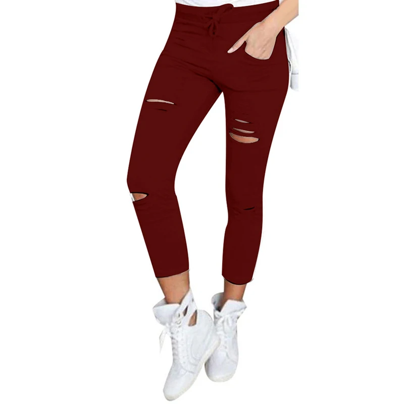 NIBESSER Skinny pant capri Women Sexy Holes Pencil sweapant Summer Female High Waist Casual Trouser Stretch Ripped Jean PlusSize NIBESSER Skinny pant capri Women Sexy Holes Pencil sweapant Summer Female High Waist Casual Trouser Stretch Ripped Jean PlusSize