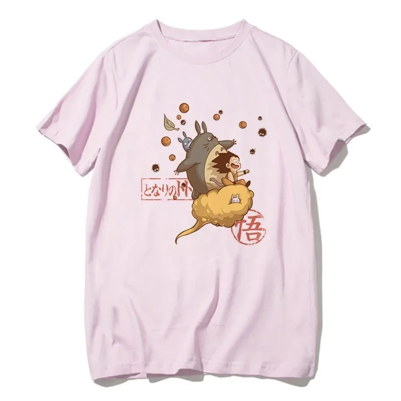 Totoro Shirt Women Men Studio Ghibli Miyazaki Hayao Anime Spirit Away T Shirt Men Women Japanese Anime Cartoon Clothes T-Shirt - Цвет: 19