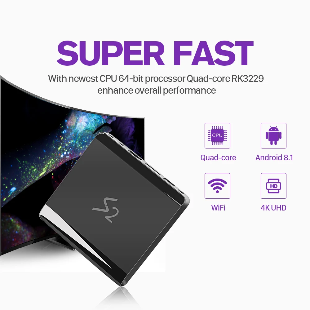 Leadcool S2 Android 8.1 Tv Box 4K IPTV France Subscription RK3229 1GB 8GB SUBTV 1 Year UK Arabic French Italia Netherlands Ip Tv