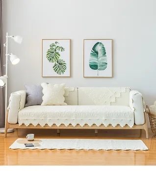 

Four Seasons Sofa Towel Gray Couch Covers Lace Beautifully Embroidered Sofa Cushion Sofa Cover for Corner Sofa Decor