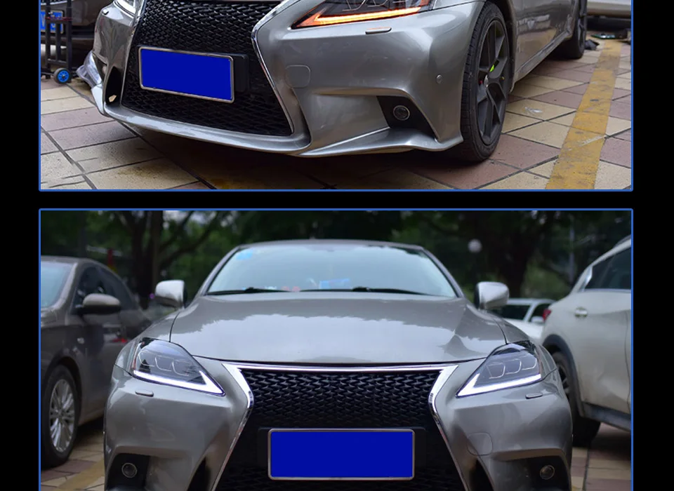AKD автомобильный Стайлинг головной светильник для Lexus IS250 IS IS300 IS350 головной светильник s светодиодный беговой светильник s биксеноновый луч полный светодиодный сигнальный светильник