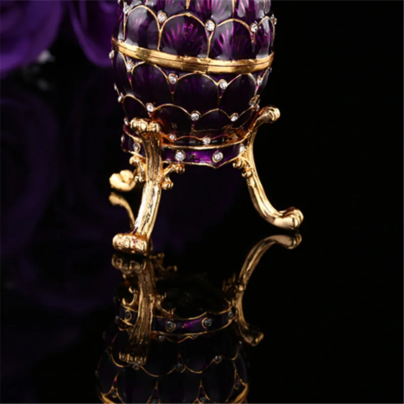 QIFU фиолетовая Faberge коробка для яиц домашнего декора|egg|egg faberge |