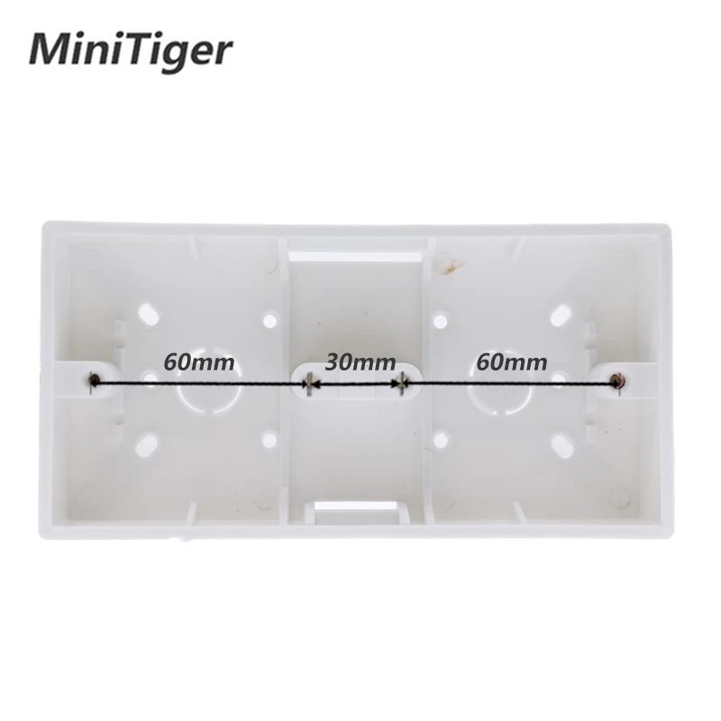 Внешний монтажный ящик Minitiger 172 мм* 86 мм* 33 мм для 86 типа двойные сенсорные переключатели или розетки применяются для любого положения поверхности стены
