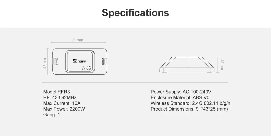 EweLink Smart App Switch Sonoff RFR3 WiFi переключатель 433RF управление Smart Switch Sonoff RF3 работать с Alexa IFTTT Google Home