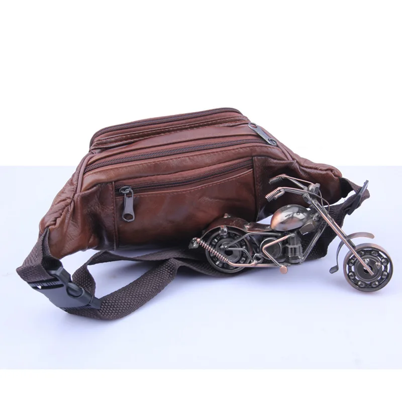 2018 Натуральная Воловья Кожа Мужские поясные сумки поясная сумка для телефона s