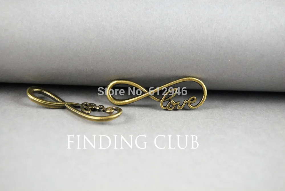 Металлический браслет с буквой бесконечности 8 30 шт.|jewelry findings|connector linksinfinity symbol |