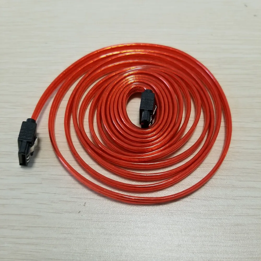 

SATA 3th Generation Data Extension Cable Bimetal Buckle Copper Core Red 2M