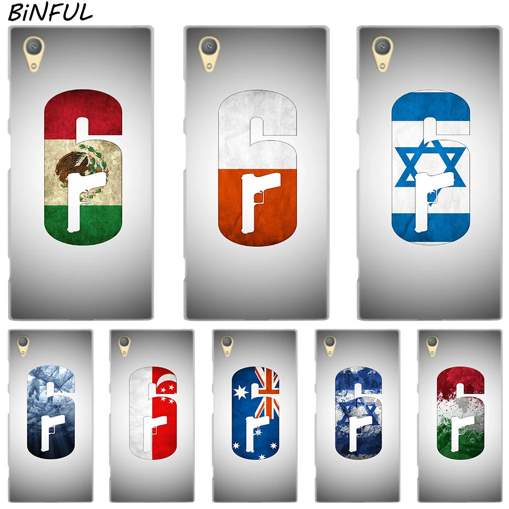 Rainbow Six Siege Logo Clear Cover Case For Sony Xperia Z3 Z5 Premium M4 Aqua M5 X Xa Xa1 C4 C5 E4 E5 Xz Xz2 Compact Plus Phone Case Covers Aliexpress