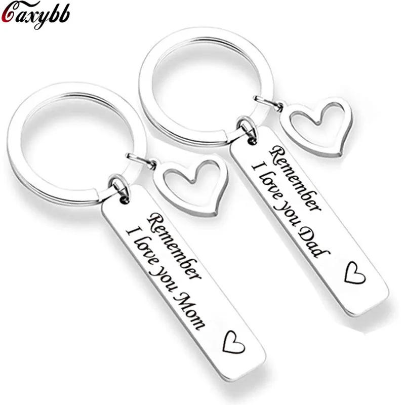 mom dad keychain