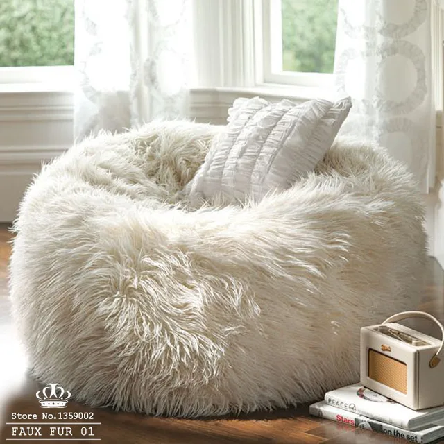 Size Faux Fur 01 Furniture Sofa Adault Bean Bag Chair Cover Size Faux Fur 01 Furniture Sofa Adault Bean Bag Chair Cover Sapateira Korss Lounger