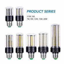 CanLing E27 lámpara Led E14 bombilla Led tipo mazorca 220V lámpara Led Bombillas de luz Led 5736 bombilla 28 40 72 108, 132, 156, 189LEDs lámpara 85-265V