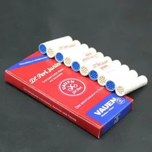 Filtro ativado do carbono da tubulação de fumo dos filtros 9mm da tubulação do tabaco de 100 pces para vauen