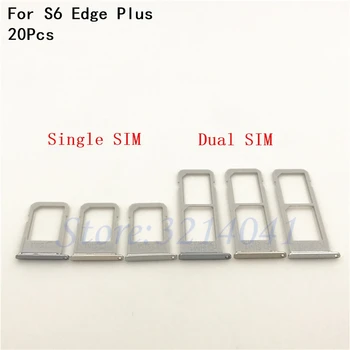 

20Pcs Single / Dual SIM Micro Sim Card Tray Sim Card Slot Holder for Samsung Galaxy S6 Edge+ S6 Edge Plus G928 Blue/White/Gold