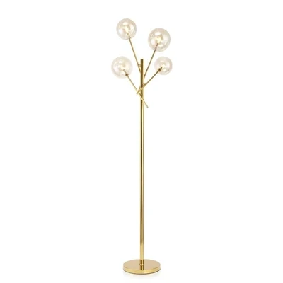 

led g4 Postmodern Iron Glass Golden Rotated LED Lamp LED Light LED Floor Lamp Floor Light For Foyer Dinning Room Bedroom
