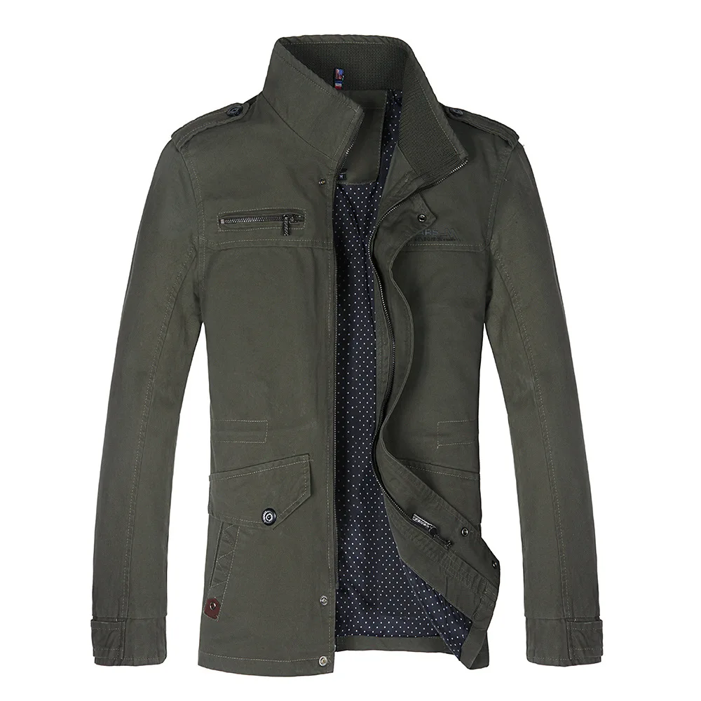 Men Jacket Coats winter Men Trench Coat military Autumn Casual Silm cargo Jackets Overcoat streetwear Jacket Male mens
