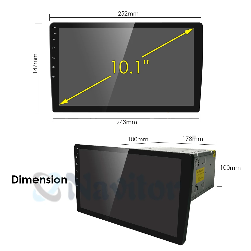 Cheap Double 2Din 10.1inch Android 8.1 Universal Car Radio In Dash Stereo GPS Navigation WIFI 4G OBDII DAB Quad Core Bluetooth 2GB RA 5