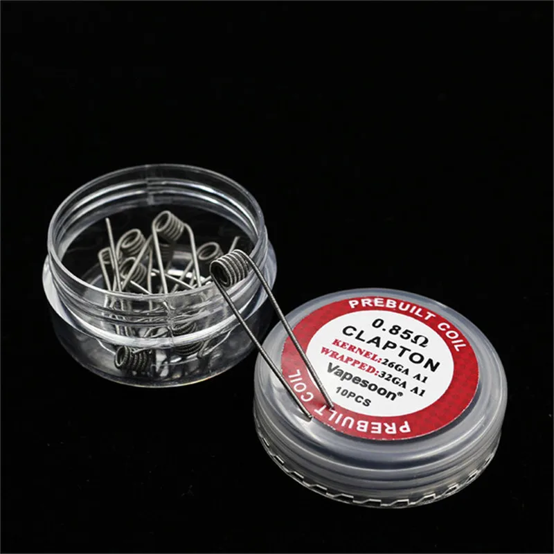 

1 box vapesoon Electronic Cigarette Clapton Prebuilt Coil Replacement Premade Wire for Vape DIY RDA RBA RDTA Atomizer Vaporizer
