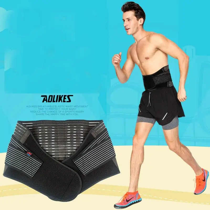 

Back Support Brace Belt Lumbar Waist Bandage Adjust Back Pain Relief Waist Support Sport Accessories