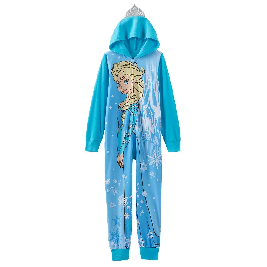 Пижамы для девочек 4-10 лет, детская одежда для сна для костюмированной вечеринки с героями мультфильмов, милые пижамы с капюшоном