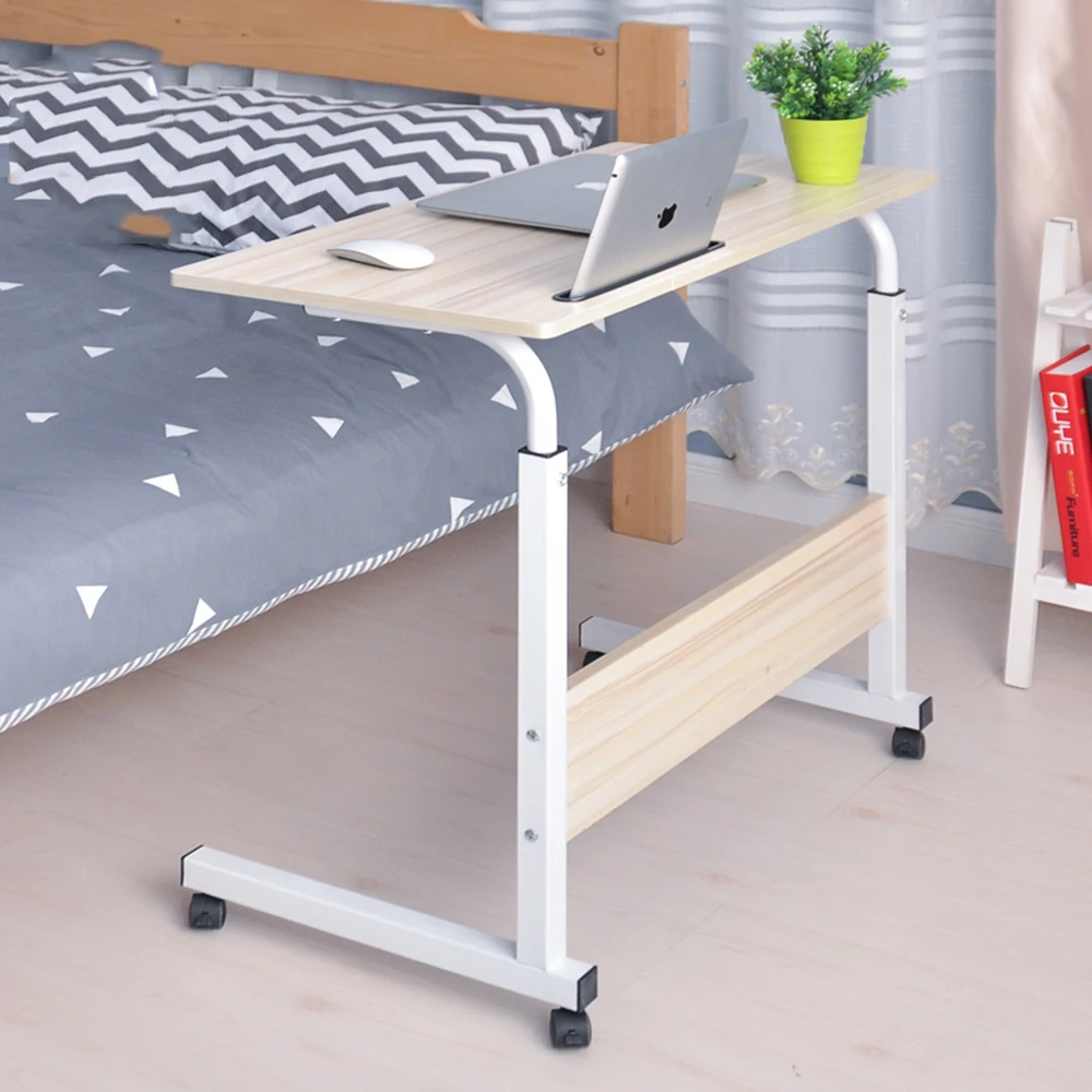  2018 Foldable Computer Table Adjustable Portable Laptop Desk 80*40CM Rotate Laptop Bed Table Can be