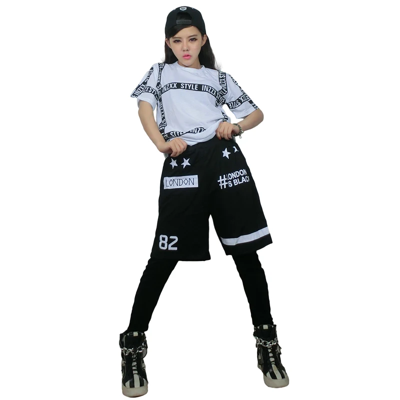 Free Shipping Summer brand new hip hop Street Dance tops Harajuku Style