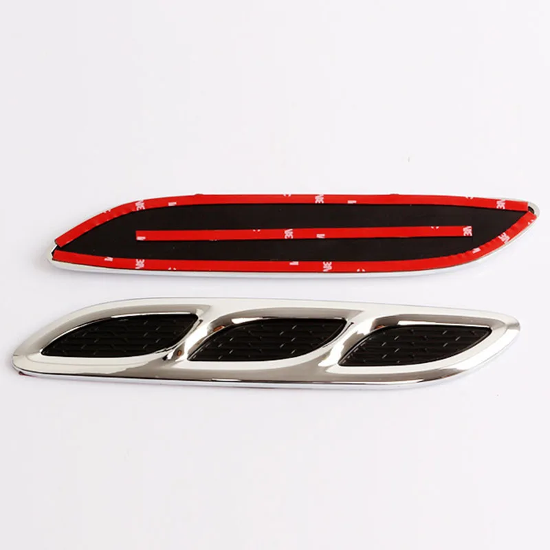 2pcs/set  Fender Hood Decorative Side Air Flow Vent Cover for Car Truck SUV