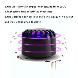 Крытая ловушка насекомых жук Летающий Гнат вредитель USB Электрический комаров убийца лампа свет немой безлучевой УФ свет нетоксичный