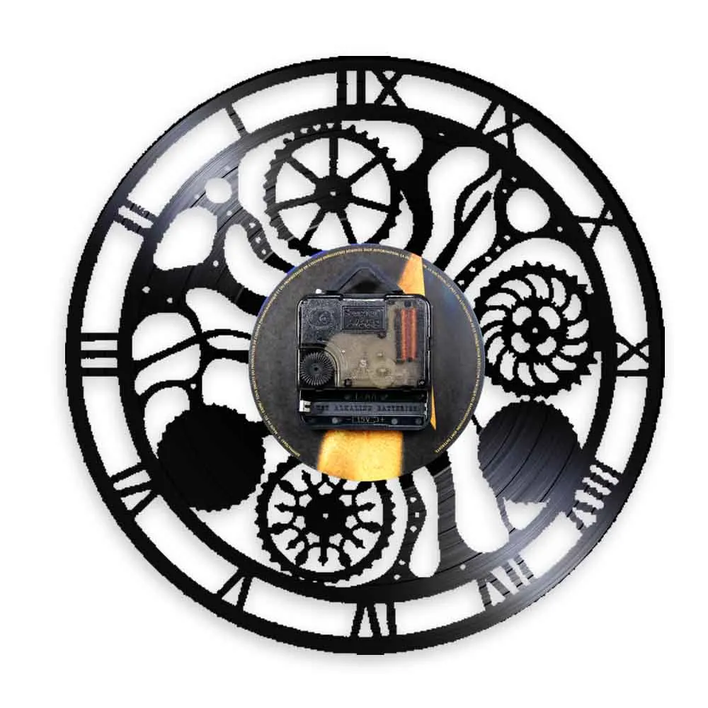 Шестерни и угги настенные часы Cogwheels Science Art искусственный интеллект стимпанк