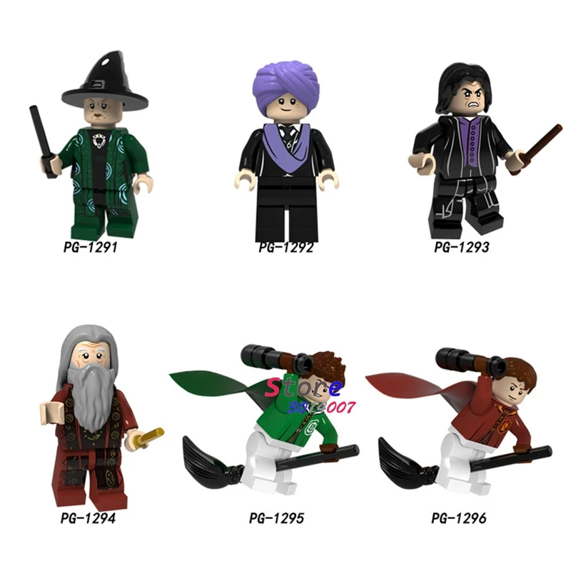 

Single Building Blocks Harry Potter Figures Quirinas Chino Professor Snape Olivewood Dumbledore Collection toys for children