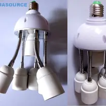 Для детей от 1 до 6 e27 Цоколь лампы 360 градусов цоколь лампы Светодиодные части садок для рыбы форма осьминога e26 E27 основание светильника категории “Сделай Сам аксессуары