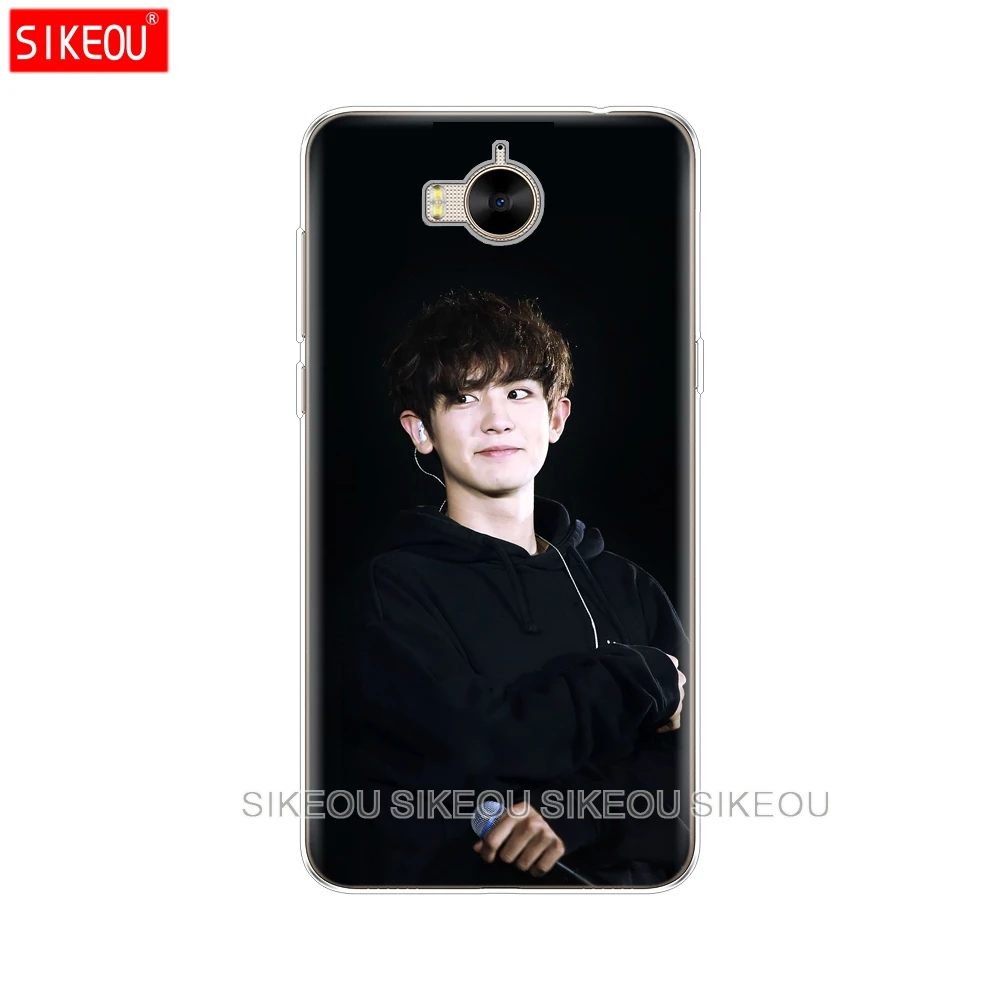 Силиконовый чехол для телефона huawei Y3 Y6 Y5 2 II 2017 nova 3e 2s LITE plus Kpop exo LUHAN Park Chanyeol|Бамперы|
